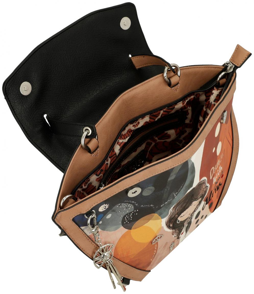 extravagante Henkeltasche Alma Anekke bunt