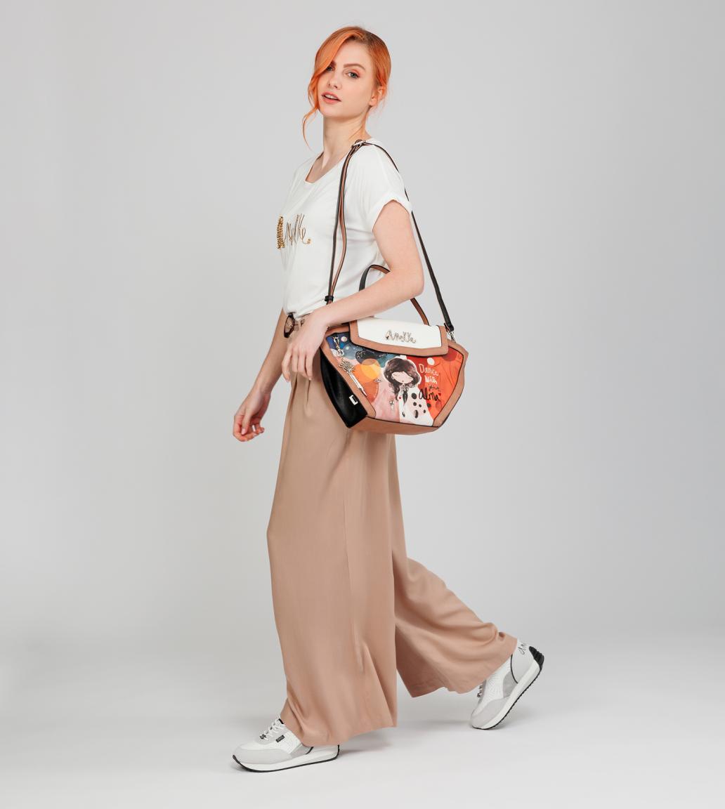 extravagante Henkeltasche Alma Anekke bunt