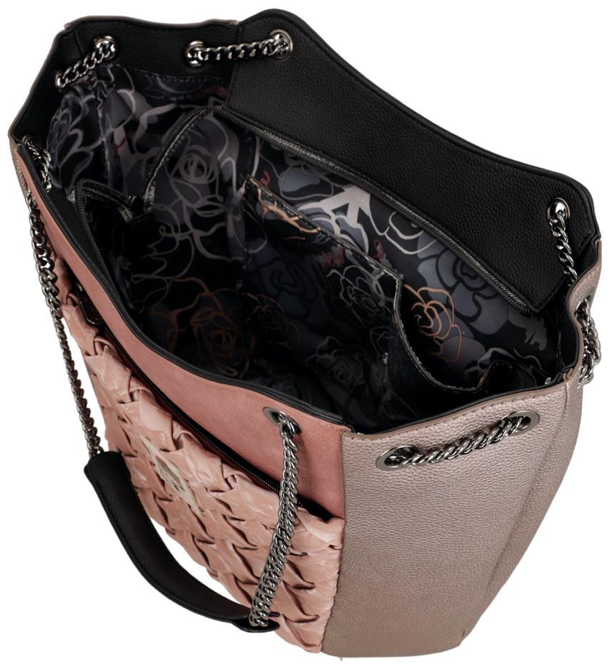 extravagante Henkeltasche rosa metallic Parisian Anekke