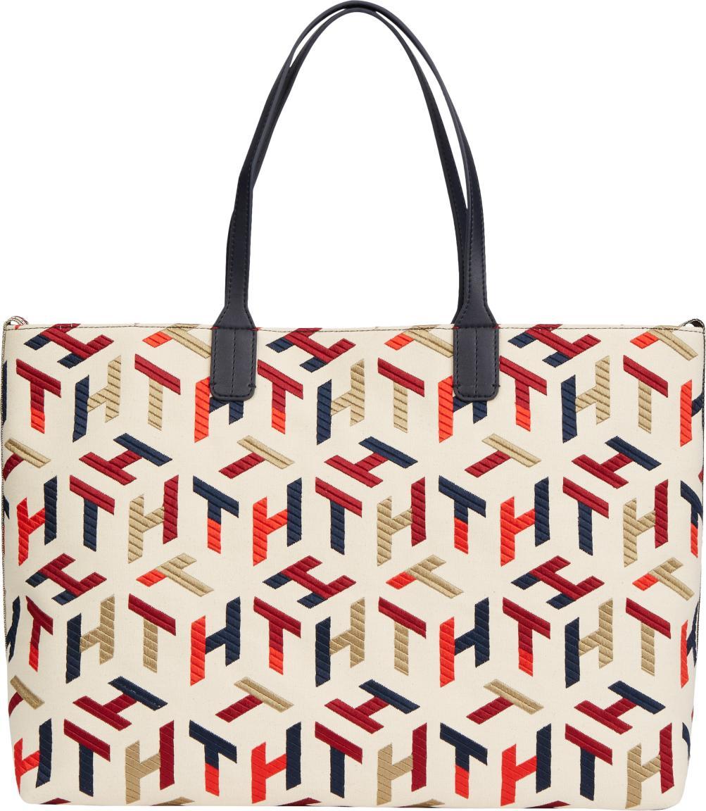 extravagante Schultertasche Tommy Hilfiger Iconic Mono Stickmuster