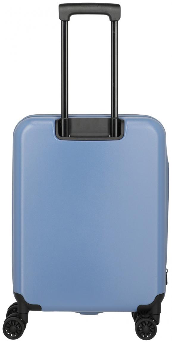 faltbarer Handgepäckkoffer blau Travelite Basics 4-Rad Bordtrolley 55cm
