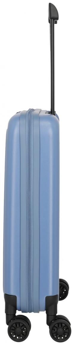 faltbarer Handgepäckkoffer blau Travelite Basics 4-Rad Bordtrolley 55cm