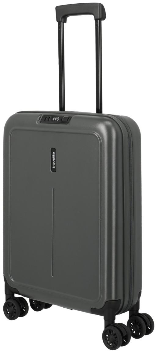 faltbarer Kabinenkoffer dunkelgrau anthrazit Travelite Basics 55cm