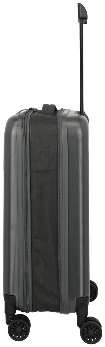 faltbarer Kabinenkoffer dunkelgrau anthrazit Travelite Basics 55cm
