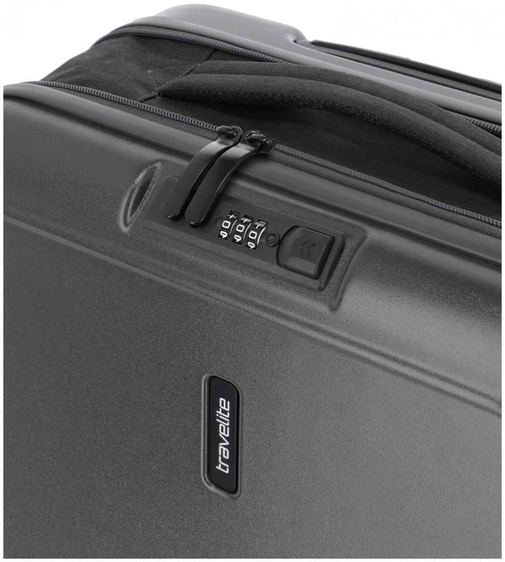 faltbarer Kabinenkoffer dunkelgrau anthrazit Travelite Basics 55cm