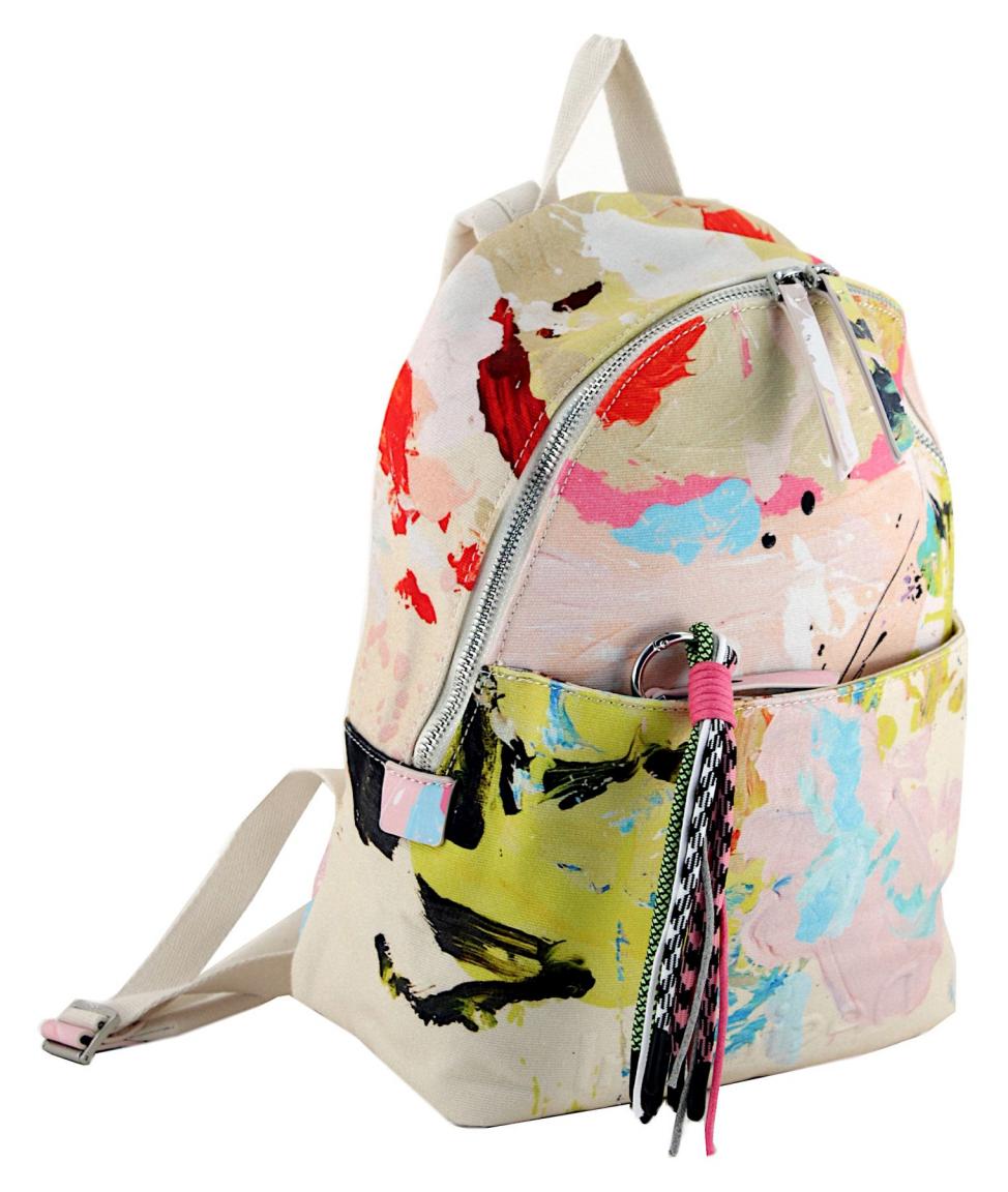 farbenfroher Alltagsrucksack Desigual Manchas Mombasa Mini Baumwolle