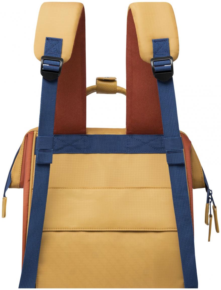 farbenfroher Freizeitrucksack Kilfi Adventurer Medium gelb Cabaia orange Blätter