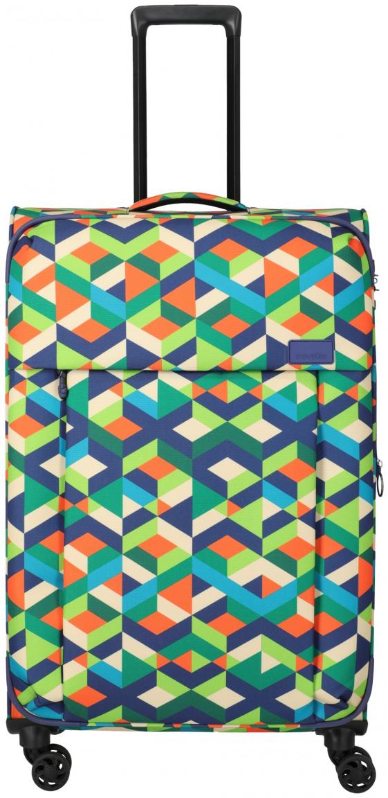 farbenfroher Reisekoffer Travelite Campus 4w Trolley L 75cm Multi Color erweiterbar