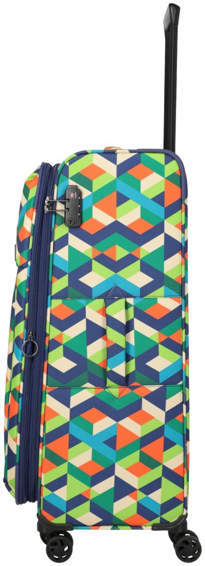 farbenfroher Reisekoffer Travelite Campus 4w Trolley L 75cm Multi Color erweiterbar