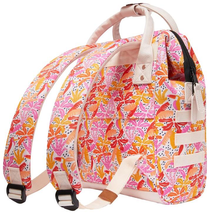 farbenfroher Rucksack Cabaia Adventurer Small Pirae Blätterprint