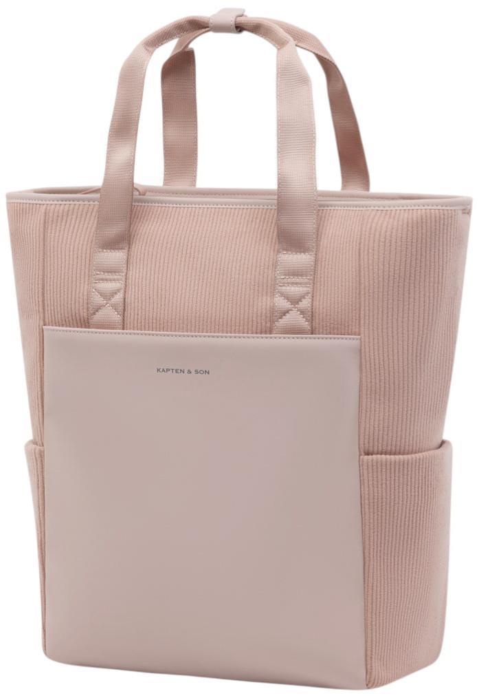 femininer Damenrucksack Kapten and Son Lindby PRO Tasche rosa Rippcord