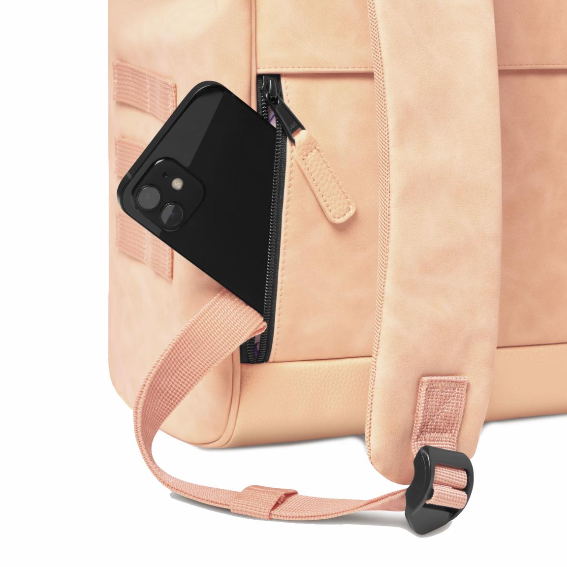 femininer Tagesrucksack Cabaia Adventurer Medium Como Baby Salmon Lachsfarben