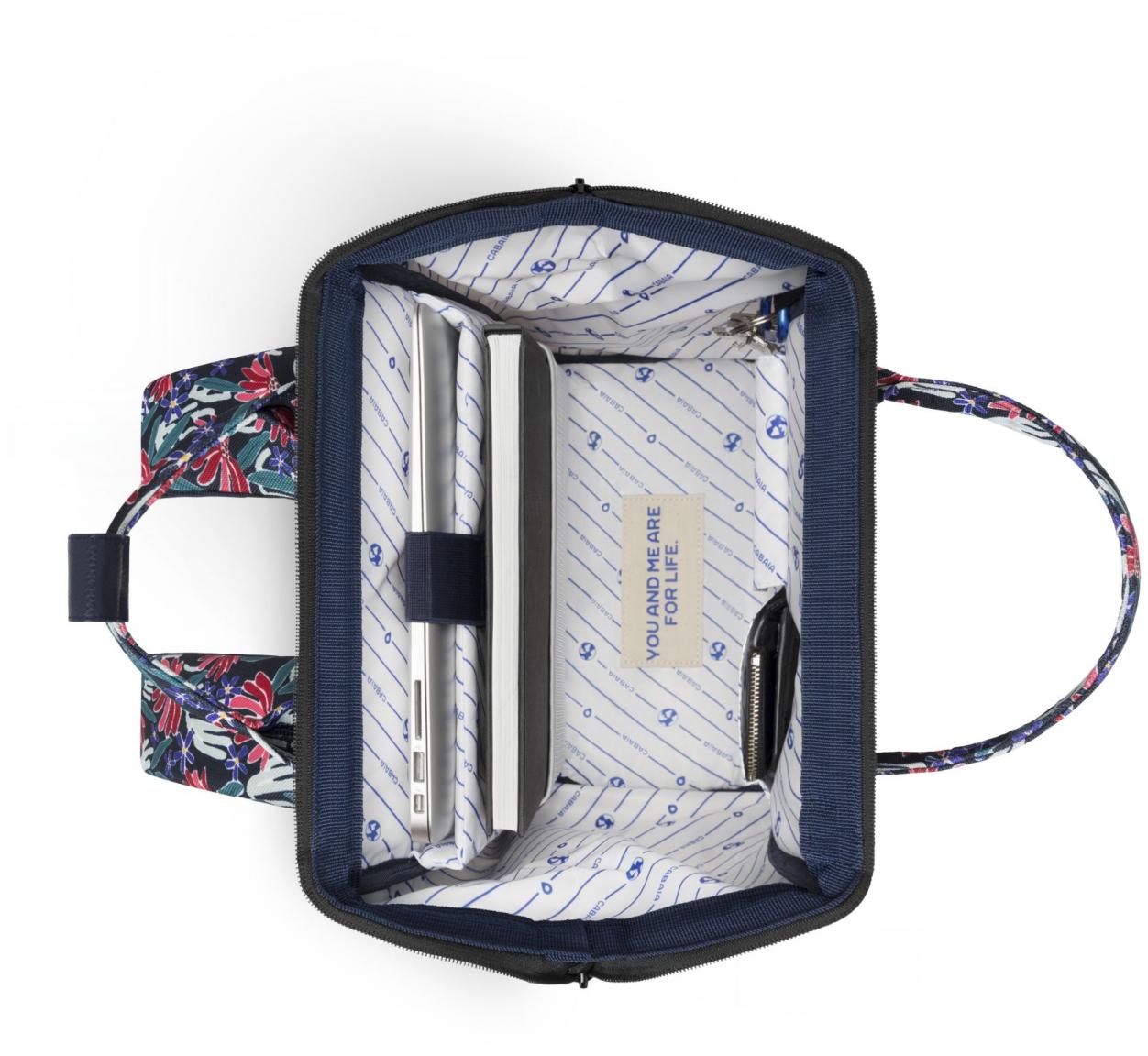 femininer Wanderrucksack Edea Blumen Cabaia Medium bunt Adventurer 