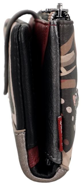 flexible Damenbörse Anekke Mademoiselle Parisian Braun mit Print