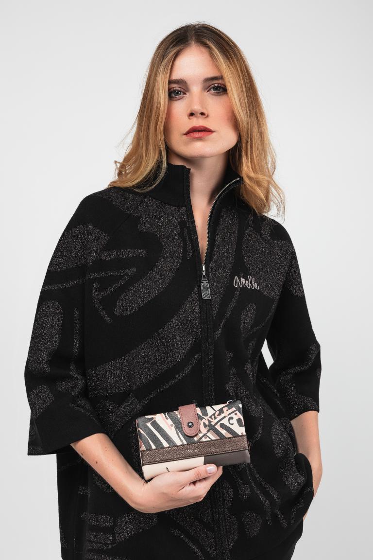 flexible Damenbörse mit Print ANEKKE Mademoiselle Pariser Flair