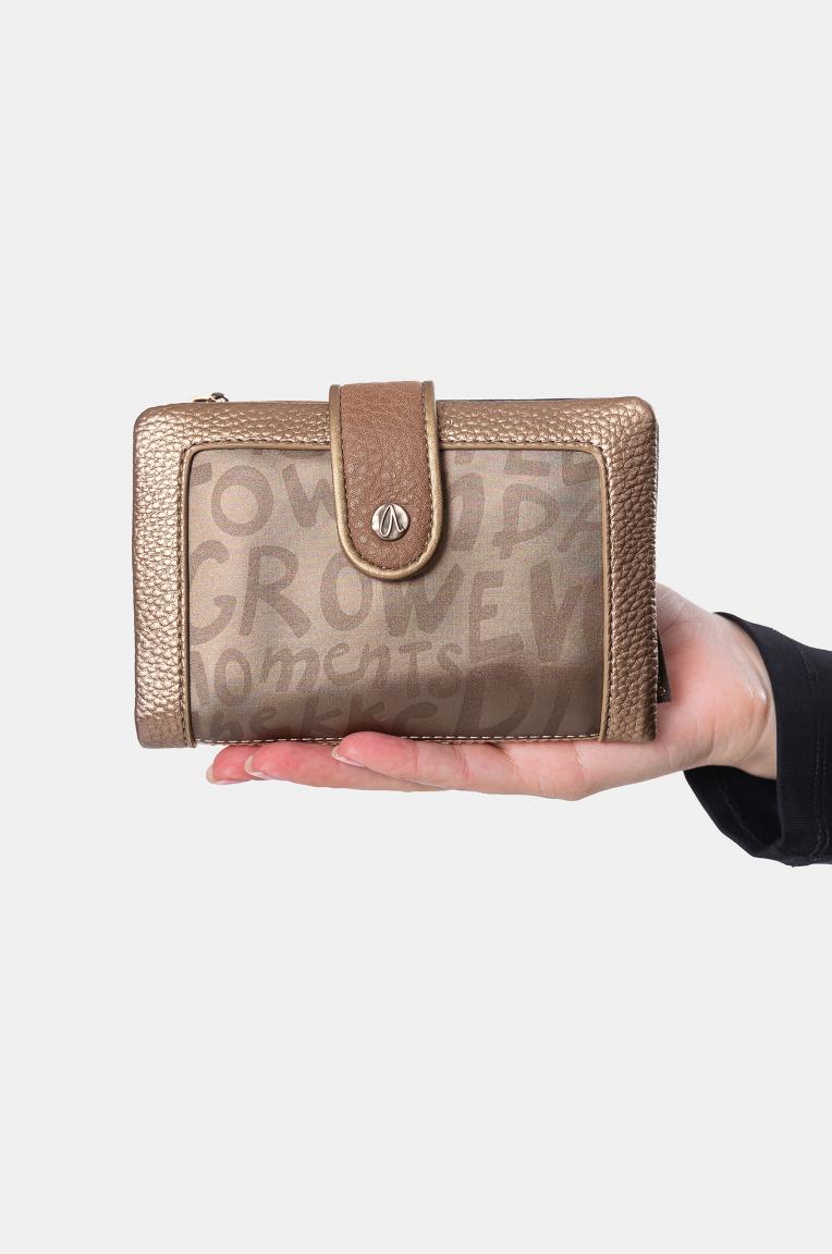 flexible Klappbörse Anekke gold Intentions glänzend Real  RFID
