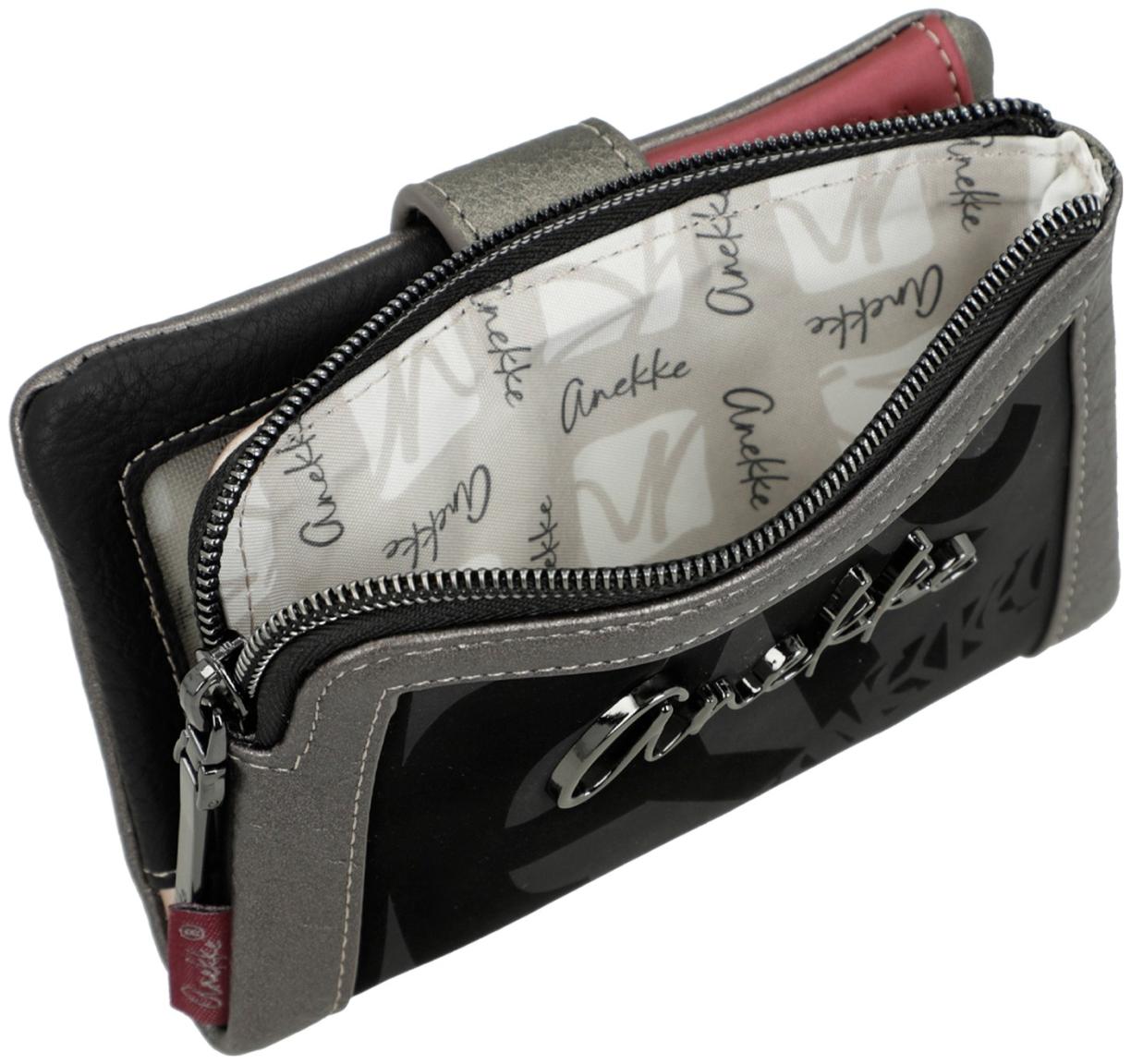 flexiblem Portmonnaie Anekke Khroma schwarz glänzend