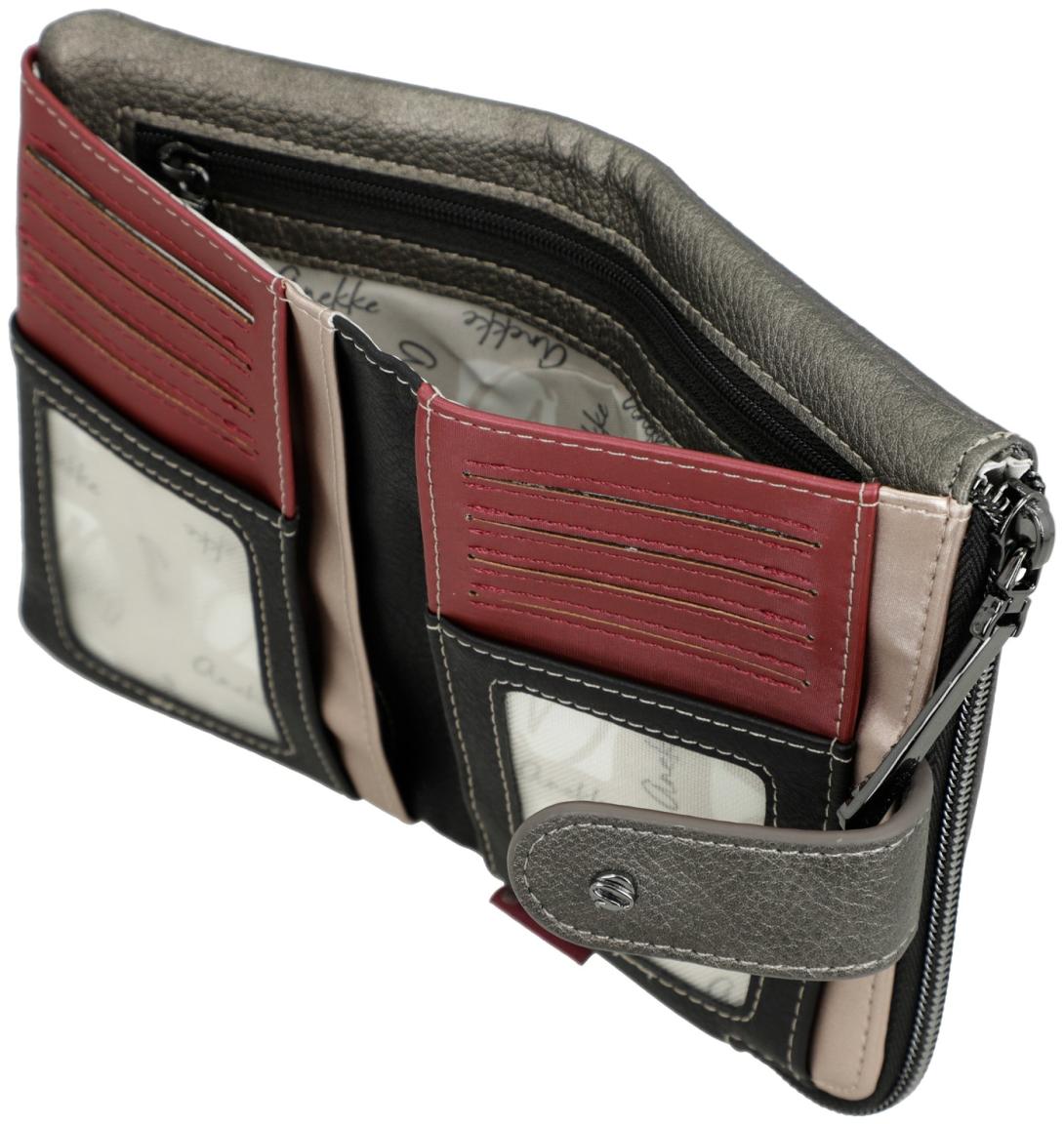 flexiblem Portmonnaie Anekke Khroma schwarz glänzend