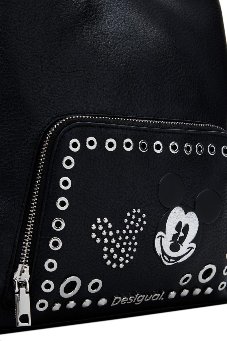 frecher Backpack Desigual Nieten Mickey Rock schwarz