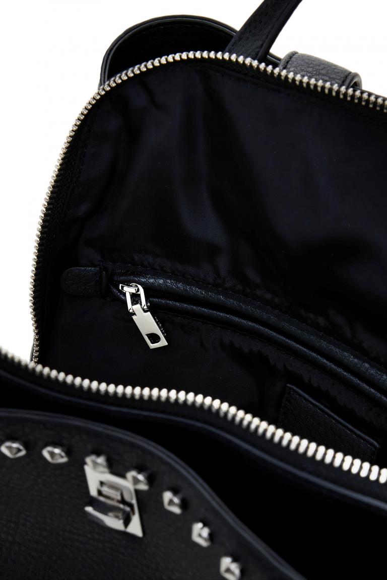 frecher Backpack Desigual Nieten Mickey Rock schwarz