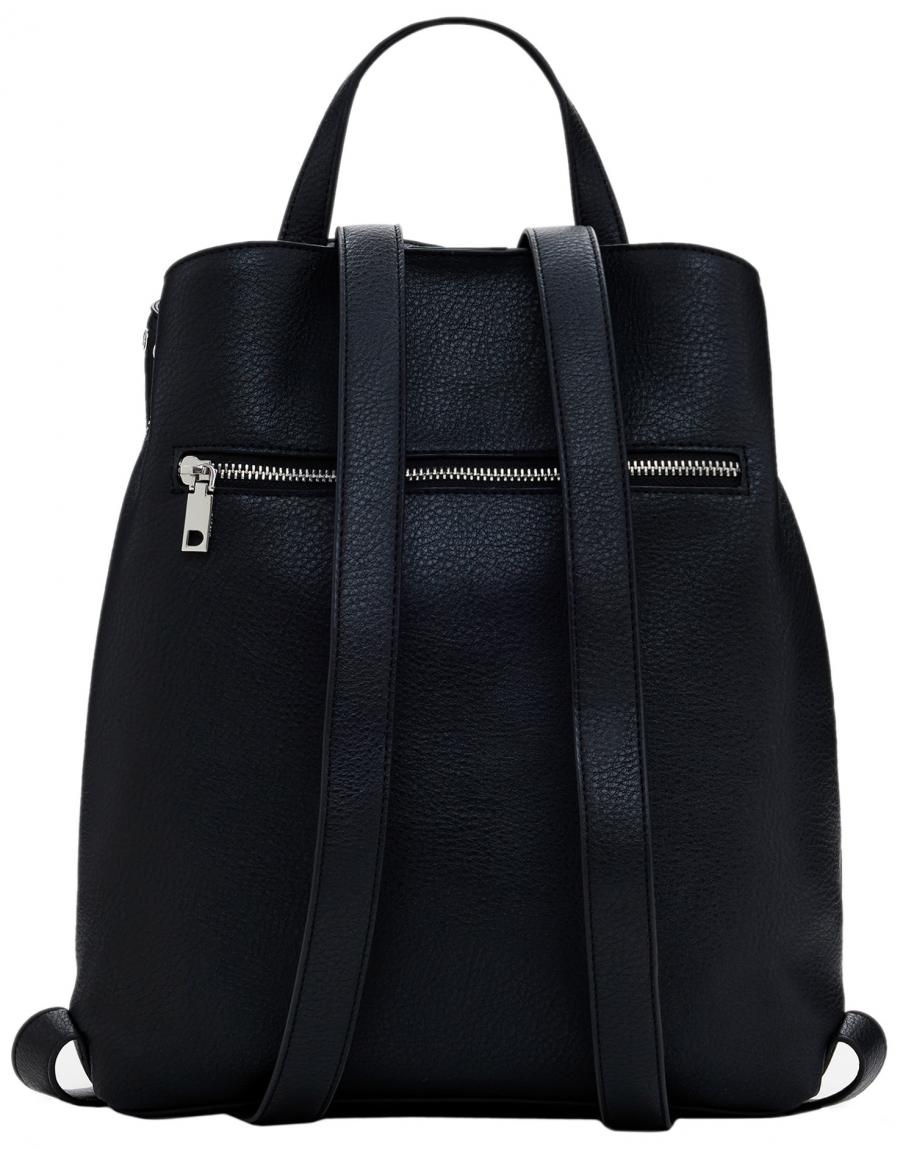 frecher Backpack Desigual Nieten Mickey Rock schwarz