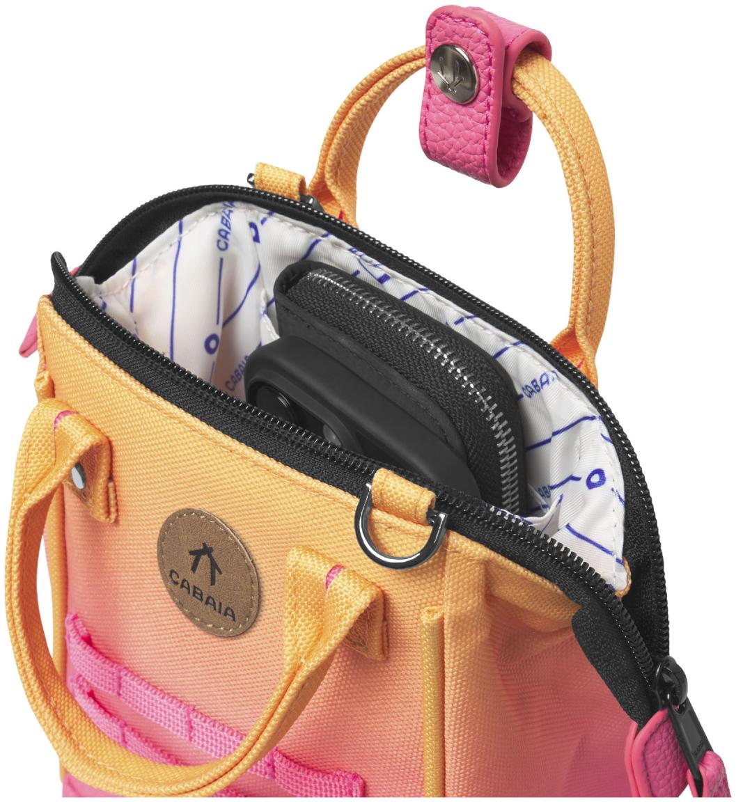 fröhliche Schultertasche Cabaia Nano Bag Cabourg orange pink