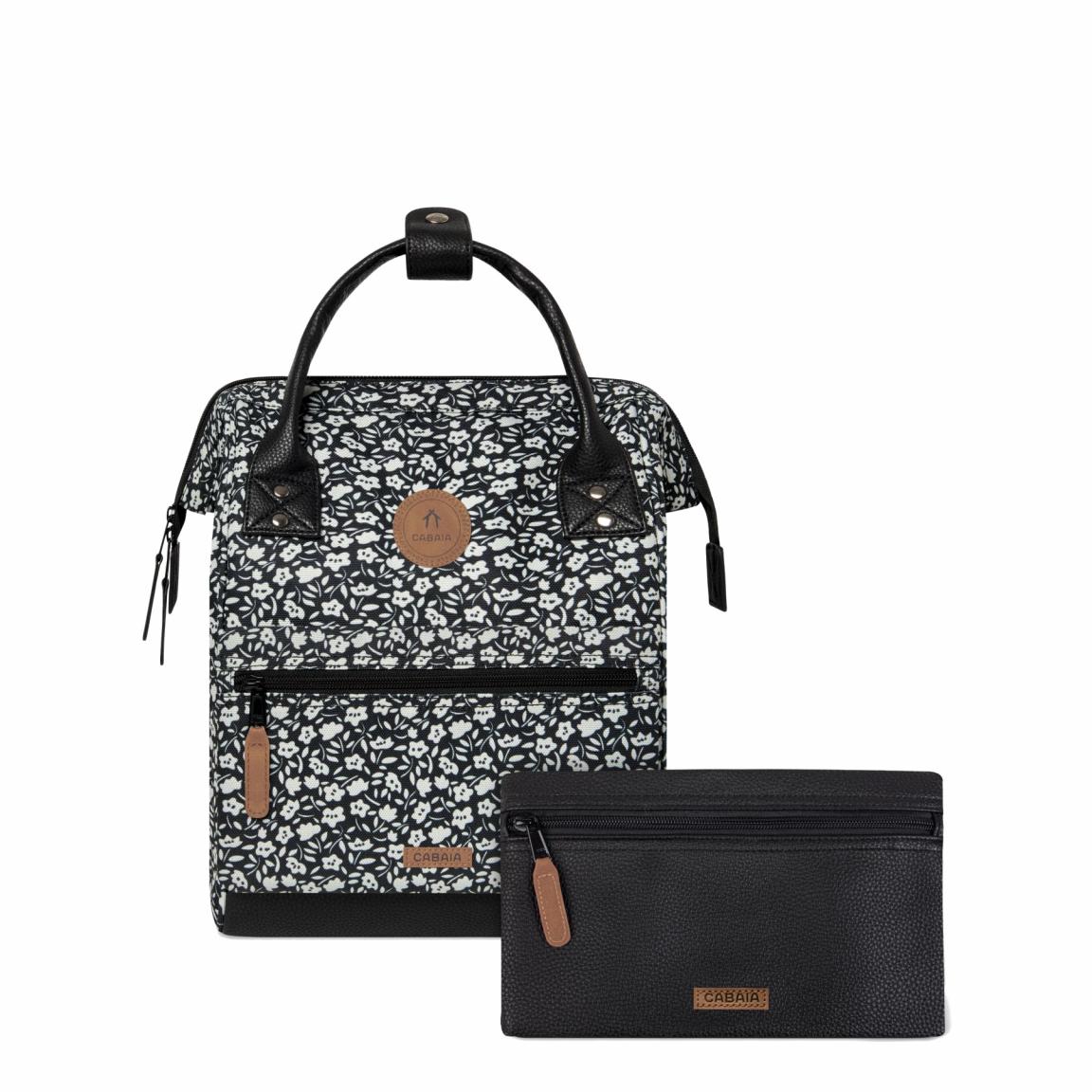 fröhlicher Tagesrucksack Adventurer Small Catane Black and White 