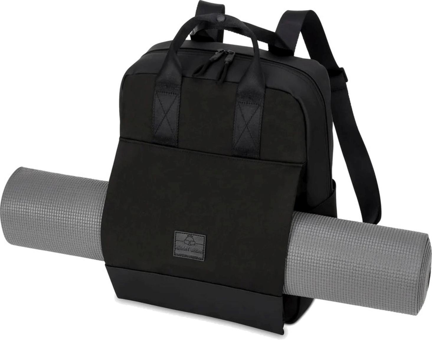 funktionaler Taschenrucksack Jona Large Johnny Urban Schwarz Gymnastikmatte