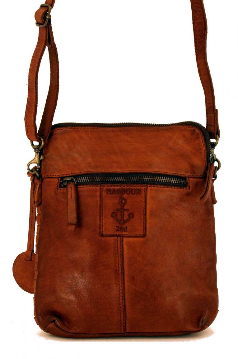 geflochtene Crossovertasche Harbour 2nd Ida Mustard dunkelgelb