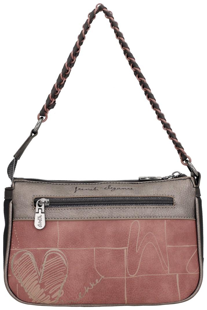 gemusterte Schultertasche Kettenhenkel dunkelbunt Anekke Mademoiselle Parisian