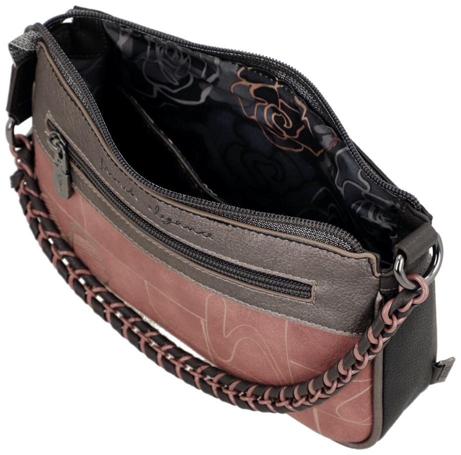 gemusterte Schultertasche Kettenhenkel dunkelbunt Anekke Mademoiselle Parisian