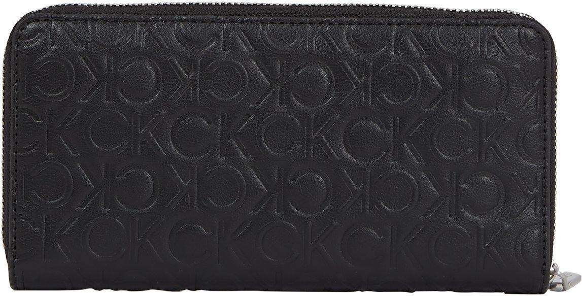 geprägte Geldbörse schwarz CK Must Wallet Calvin Klein