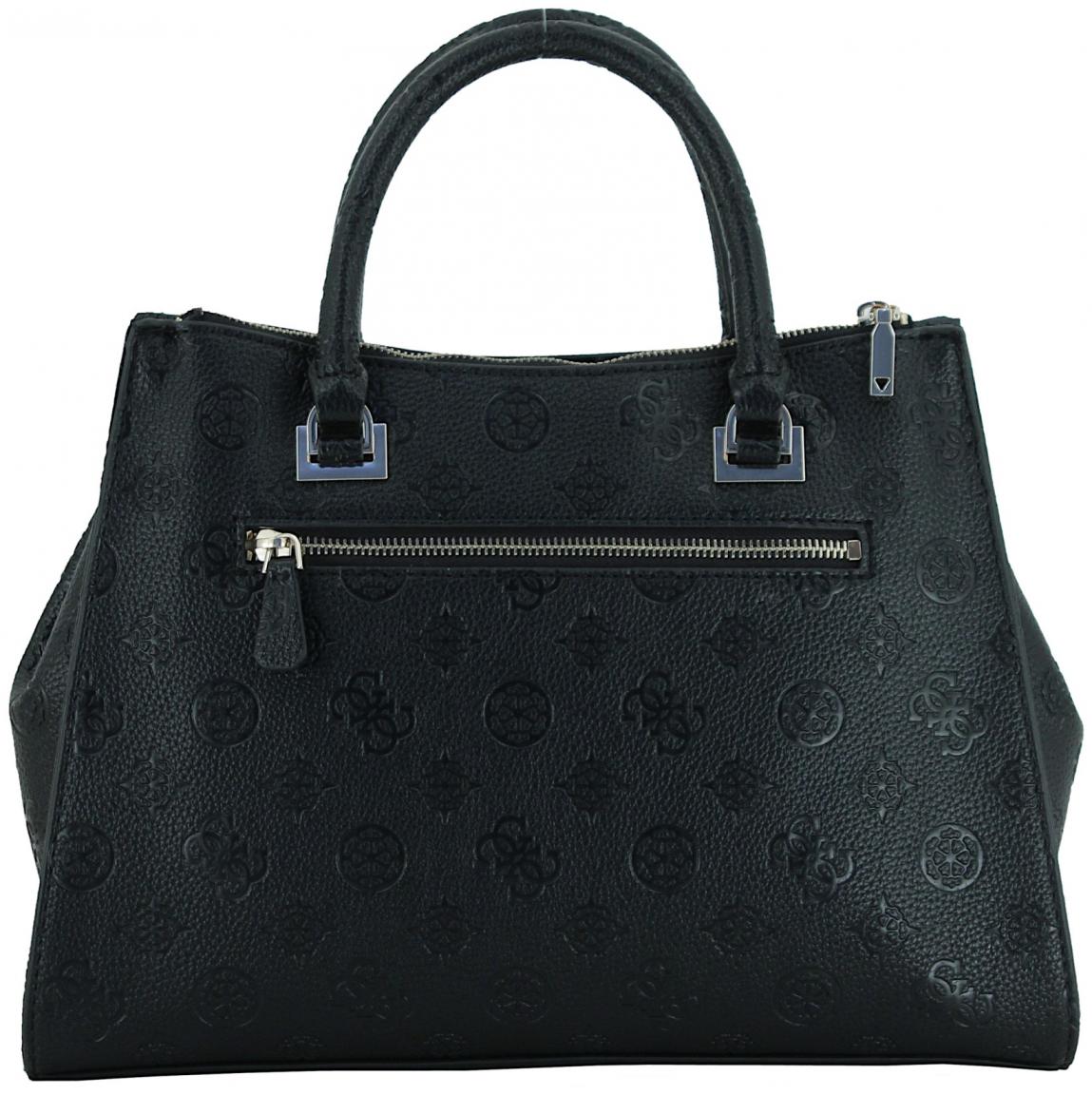 geprägte Kurzgrifftasche Guess Cresidia II schwarz 