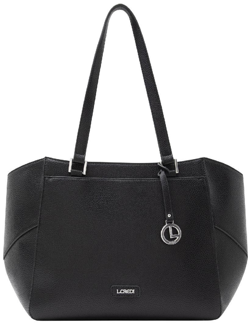 geräumige Henkeltasche L.Credi schwarz Büro klassisch Patricia Lederimitat