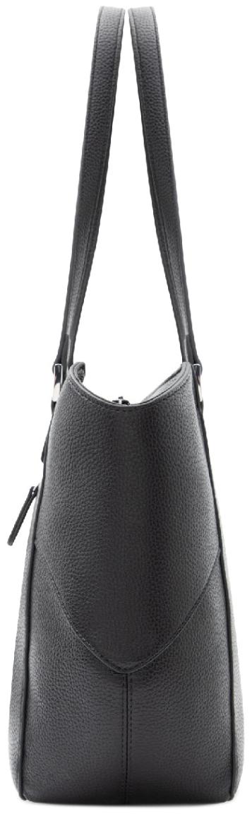 geräumige Henkeltasche L.Credi schwarz Büro klassisch Patricia Lederimitat