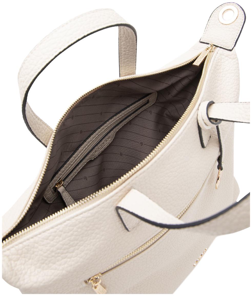 geräumige L.Credi Damentasche creme Parmida 