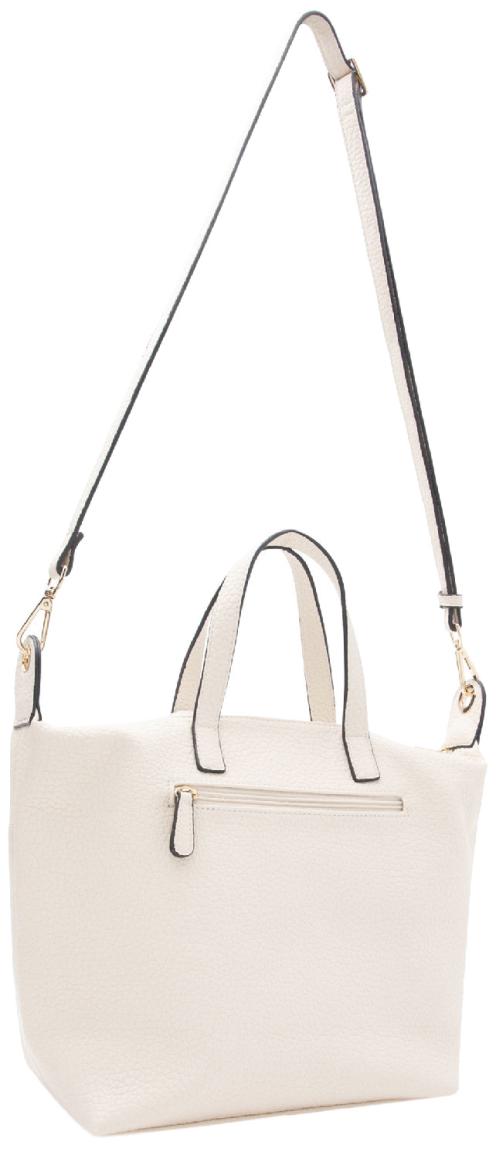 geräumige L.Credi Damentasche creme Parmida 