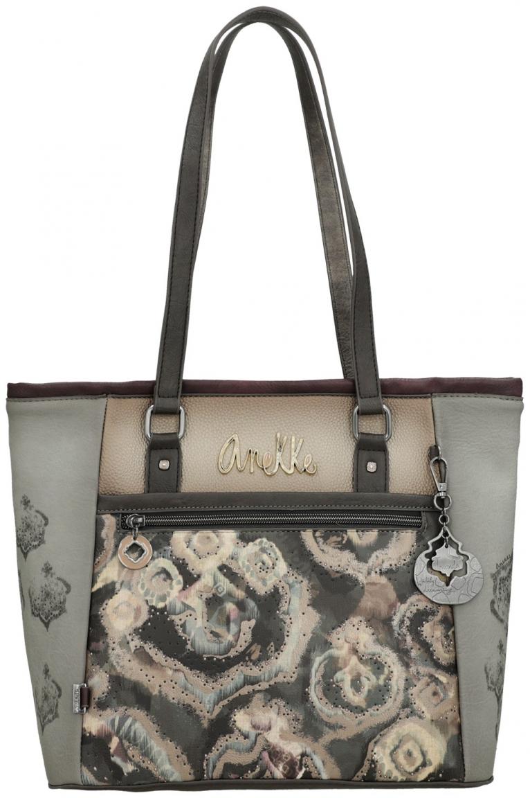 geräumige Shoppertasche Anekke Real Manifesto Nieten Metallic