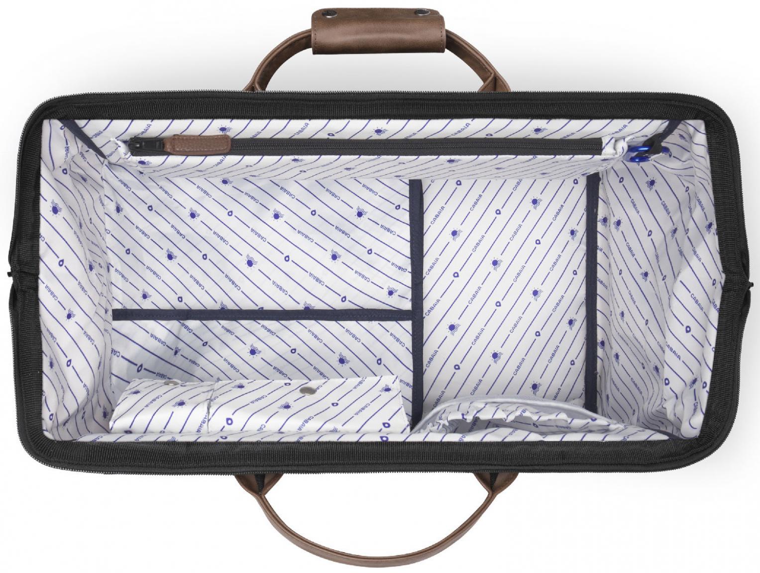 geräumige Travel Bag Cabaia schwarz Trogir Duffle Canvas