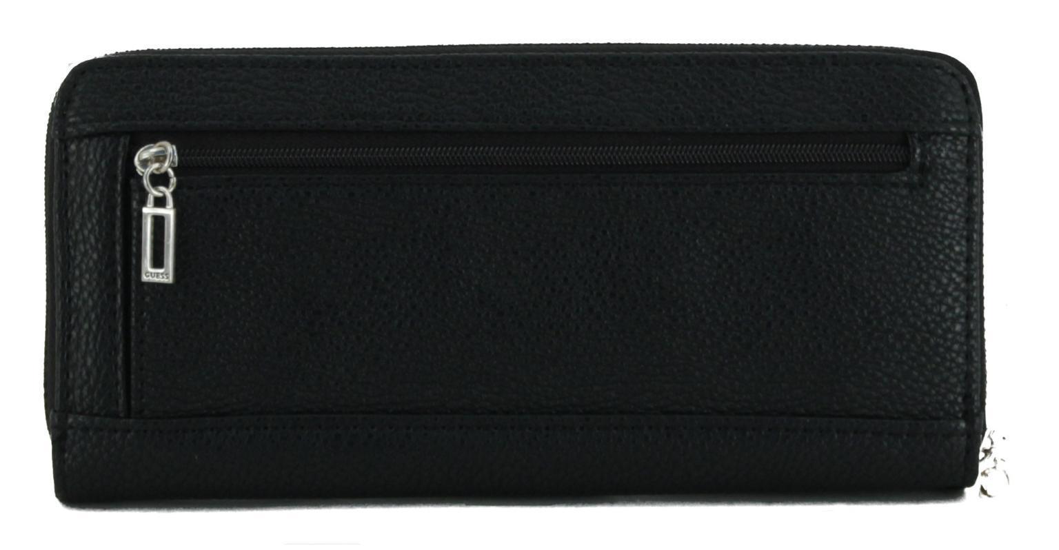 gesteppte Brieftasche schwarz Guess Assia Zipper