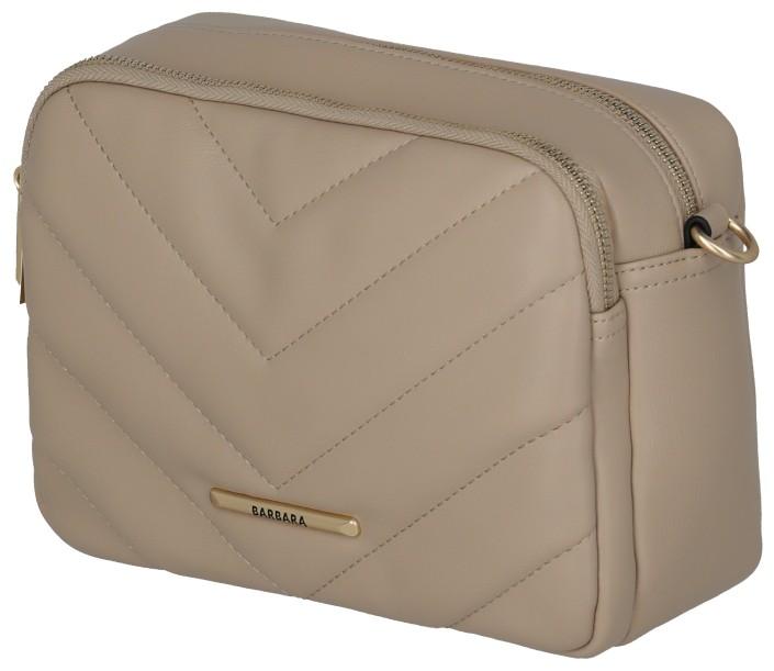 gesteppte Camera Bag beige Barbara Travelite Cozy Sand