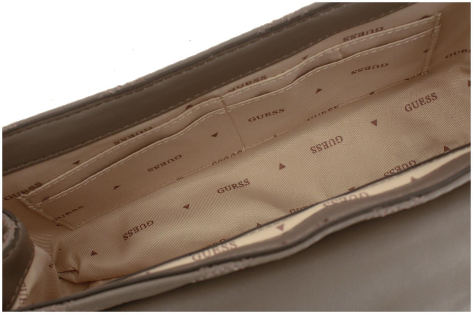 gesteppte Überschlagtasche Taupe Guess Tamsin Metallkette