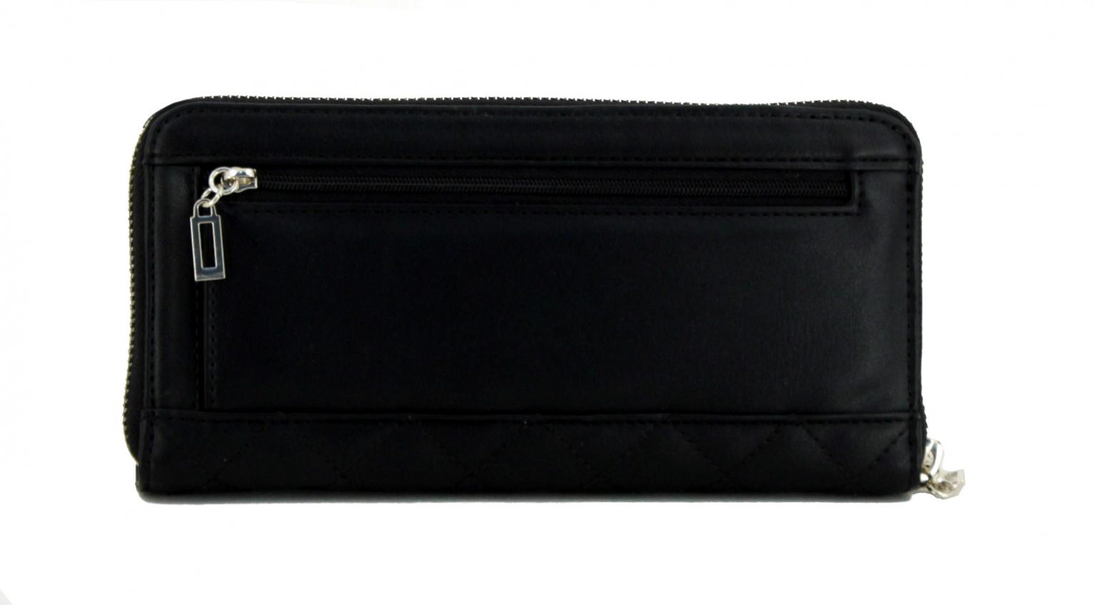 gestepptes Portemonnaie Guess Miriam Ziparound schwarz