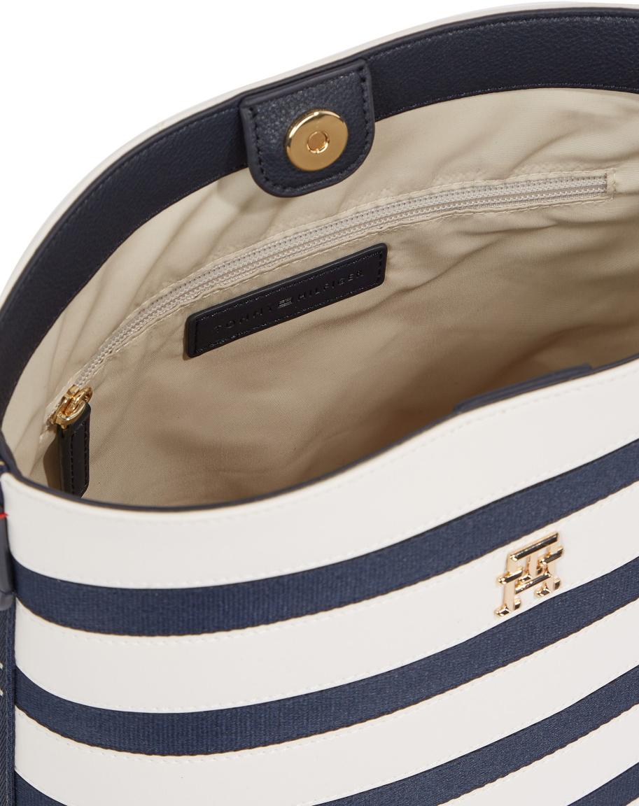 gestreifte Beuteltasche Iconic Tommy Hilfiger maritim