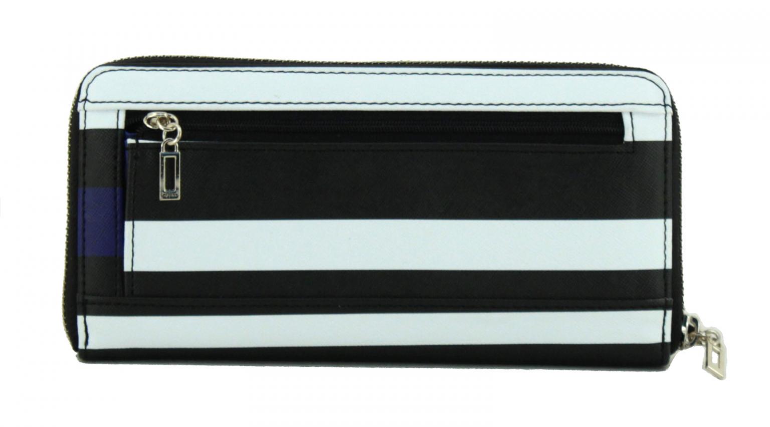 gestreifte Damenbörse Guess Felix Stripe rot blau weiß schwarz