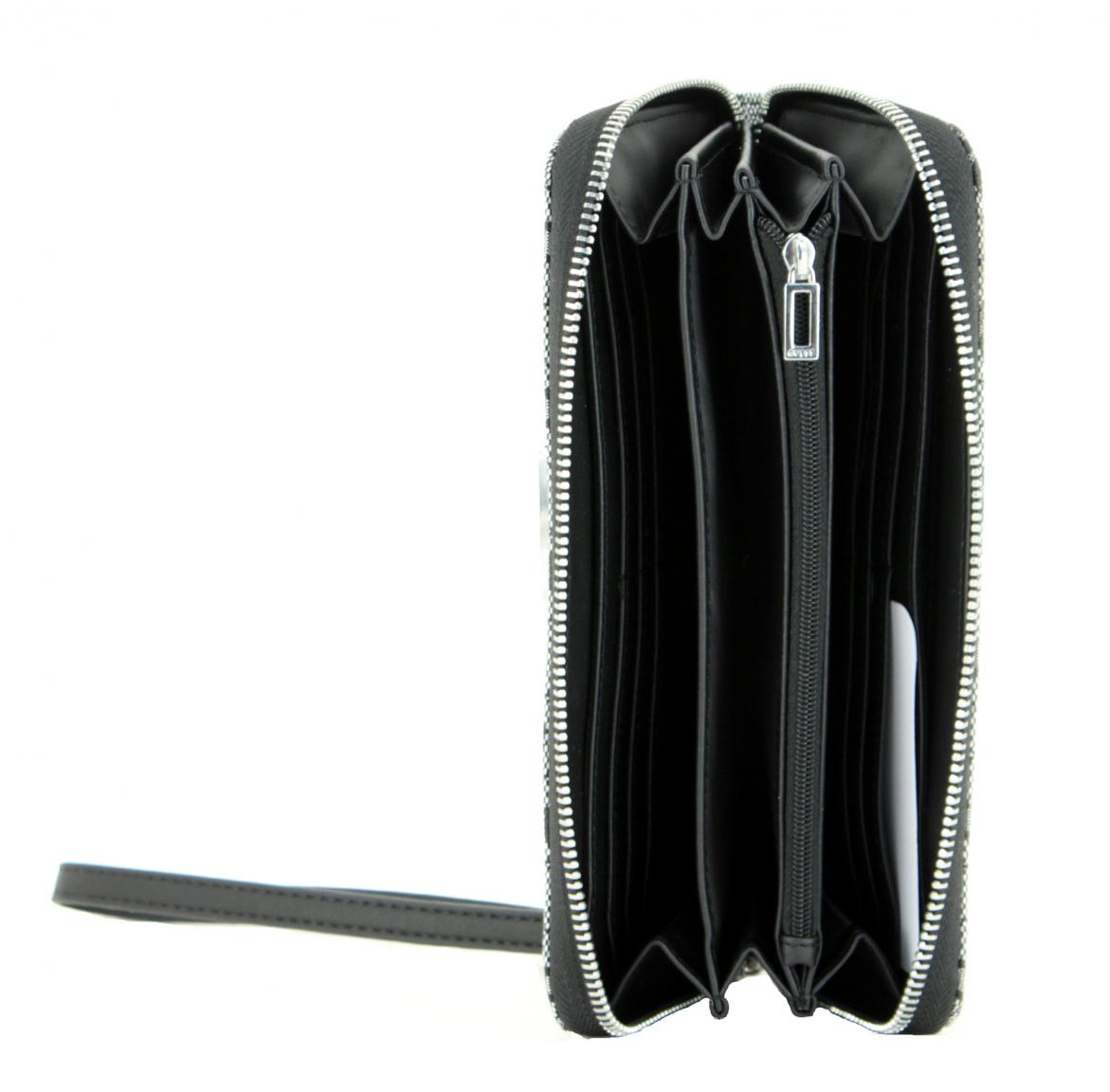 gestreifte Damenbörse Guess Felix Stripe rot blau weiß schwarz