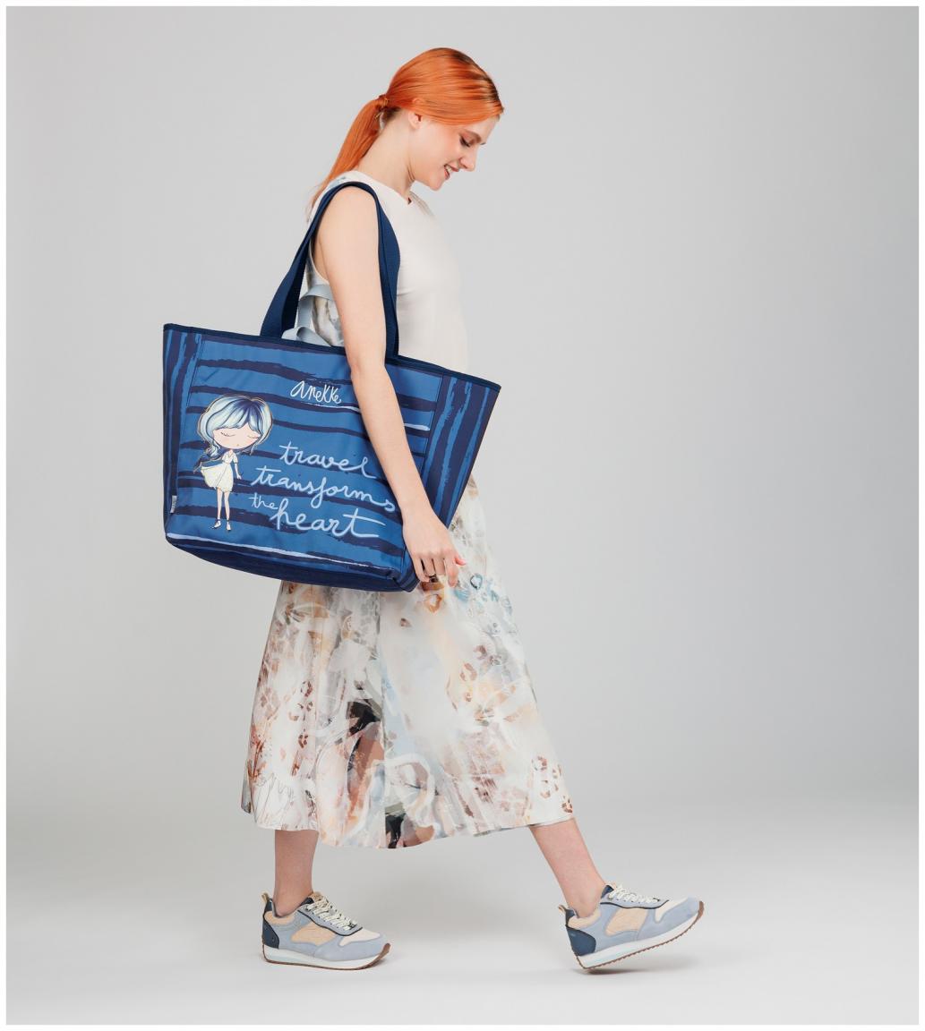 gestreifte Strandtasche blau Anekke Memories maritim