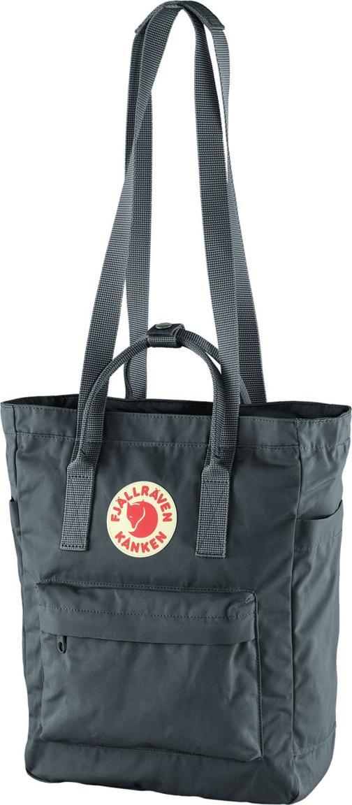 grauer Taschenrucksack Fjällräven Kanken Totepack Graphite