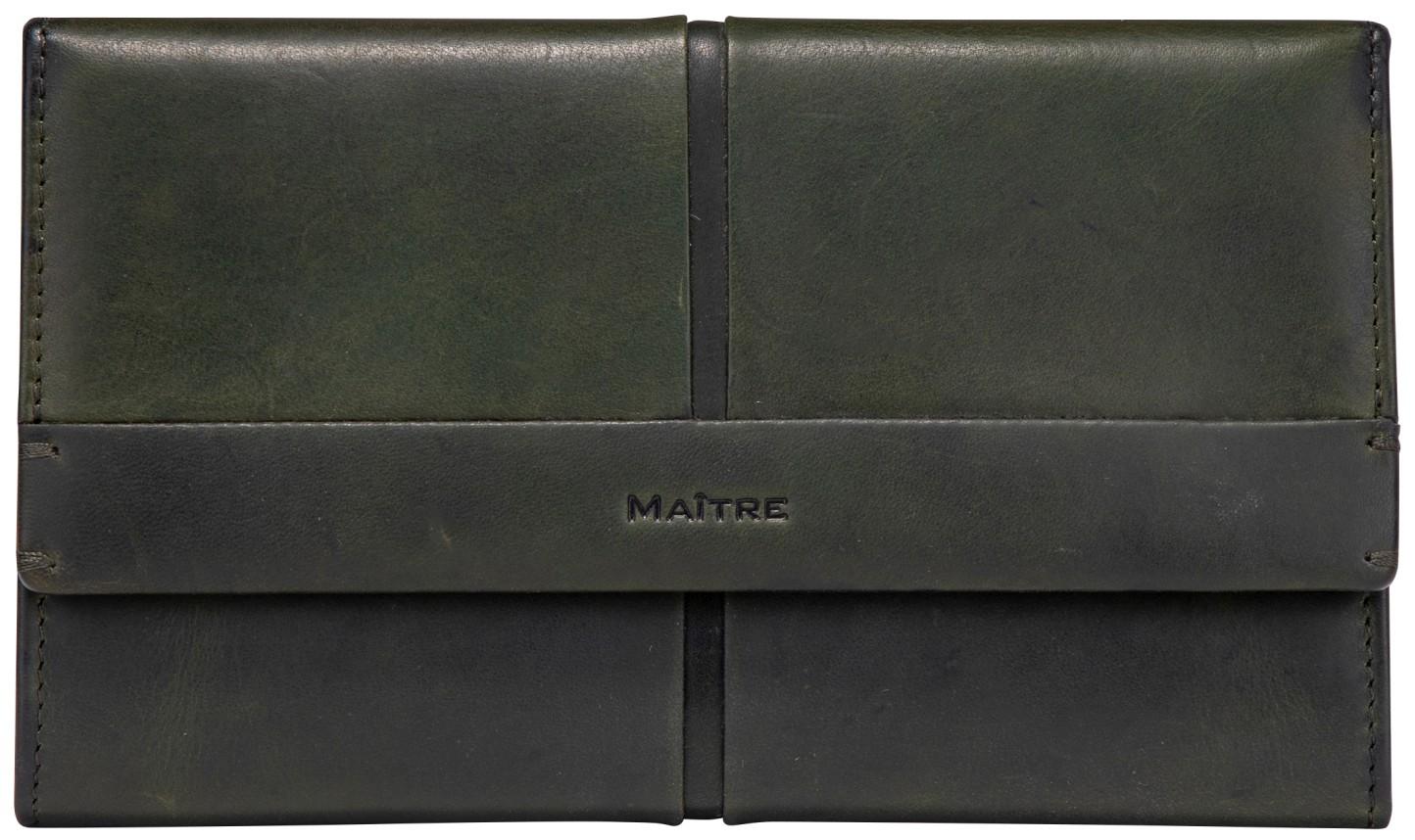große Damengeldtasche dunkelgrün Vintage Maitre Birkenfeld Diedburg