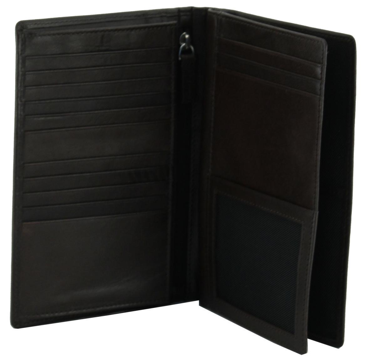 große Herrenbörse Maitre Bruschied Aigwan Wallet Dark Brown Dunkelbraun